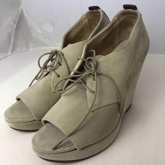 Rag & bone suede PLATFORM LACE UP SHOES - Picture 3 of 8